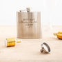 Personalised Best Man Hip Flask Gift, thumbnail 3 of 5