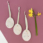 Set Of Three Floral Ceramic Decorations, thumbnail 6 of 8