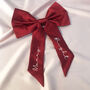 Eve Silk Christmas Tree Bow Topper, thumbnail 4 of 6