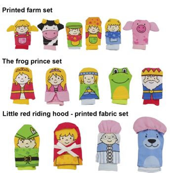 Personalised Wooden Finger Puppet Theatre And Puppets, 12 of 12