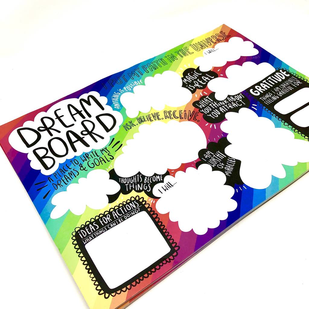 A3 Dream / Vision Board By Katie Abey Design