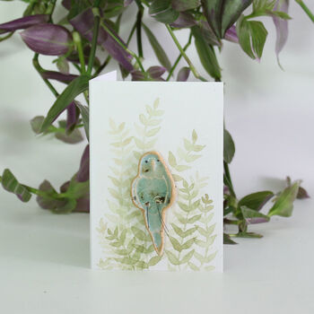 Barbara Budgie Plant Hugger Decoration | Gift Card | Letterbox Gift, 2 of 5