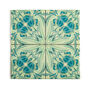 Botanical Green Blue Ceramic Tile, thumbnail 3 of 12