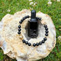 Bracelet Gifts For Men / Black Onyx Aromatherapy Bracelet With Oil Christmas Gift Set, thumbnail 7 of 9