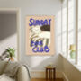Sunday Book Club Typography Art Print, thumbnail 2 of 3