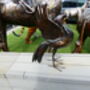 Liver Bird Medium Metal Sculpture, thumbnail 2 of 6
