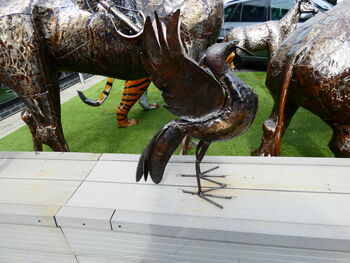 Liver Bird Medium Metal Sculpture, 2 of 6