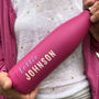 Personalised Reusable Pink Water Bottle, thumbnail 2 of 4