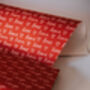 Valentine's Script Love Wrapping Paper, thumbnail 1 of 6