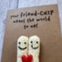 Chips Crochet Birthday Thank You Card Handmade, thumbnail 8 of 12