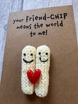 Chips Crochet Birthday Thank You Card Handmade, 8 of 12