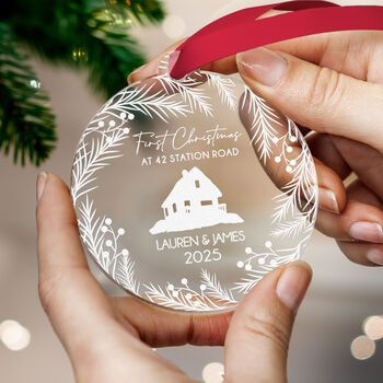 First Christmas Address Ornament Couple Names 2025, 7 of 8