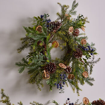 Giant Winter Citrus Berry Wreath, 3 of 5