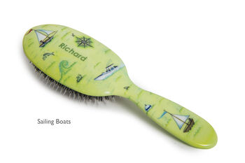 Personalised Natural Bristle Hairbrush, 10 of 12