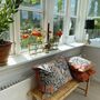 Large Coral Poppy Velvet Cushion, thumbnail 6 of 6