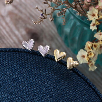 Friendship Sister Heart Earrings, 3 of 7