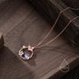 Forget Me Not And Butterfly Wreath Necklace, thumbnail 3 of 11
