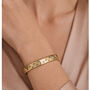 18k Gold Plated Moon And Star Celestial Cuff Bracelet, thumbnail 2 of 2