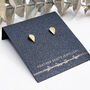 9ct Gold Leaf Stud Earrings, thumbnail 3 of 10