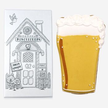 Father’s Day Personalised Hand Iced Beer Biscuit And Toast Beer Mini Gift Box, 4 of 6