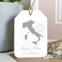 Location Wedding Abroad Save The Date Luggage Tag, thumbnail 1 of 10