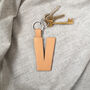 Monogram Leather Key Ring, thumbnail 7 of 10