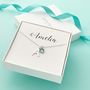 Personalised Initial And Birthstone Necklace, thumbnail 2 of 6