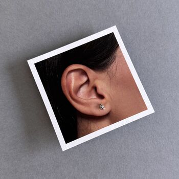 New Mum Sterling Silver Little Feet Earrings, 3 of 5