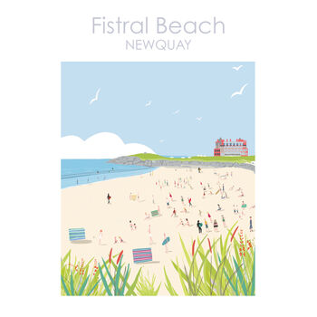 Fistral Beach Newquay Cornwall Print, 4 of 6