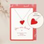 Letter Box Gifts Heart Necklace Bracelet And Keyring Gift Set, thumbnail 3 of 7