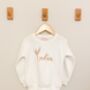 Easter Bunny Ears Personalised Embroidered Sweatshirt, thumbnail 8 of 10