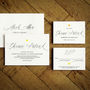 Swoon Gold Foiled Wedding Invitation, thumbnail 2 of 10
