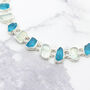 Aquamarine And Neon Apatite Gemstone Necklace, thumbnail 3 of 4