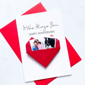 Always You Anniversary Origami Photo Card, 3 of 8