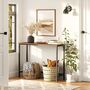 Brown Console Table Hallway Table Narrow Side Table, thumbnail 2 of 9
