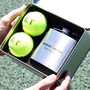 Personalised Tennis Tin With Hip Flask Gift For Him, thumbnail 1 of 8