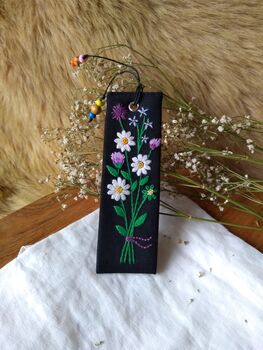 Bookmark With Hand Embroidery Daisy, 10 of 11