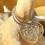 Rose Earrings Adorning Sterling Silver Hoops, thumbnail 1 of 3