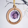 Baby's First Christmas Photo Tree Decoration, thumbnail 1 of 3