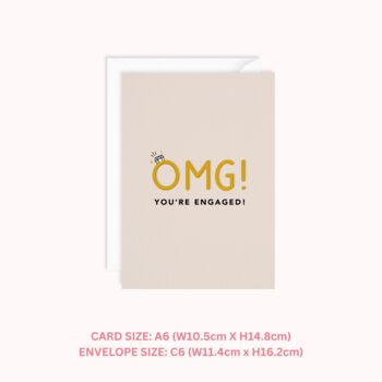 Omg You're Engaged Card, 3 of 3