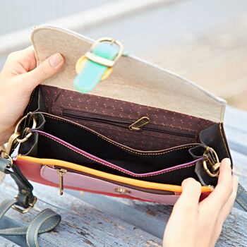 Sonashki Multicoloured Rectangular Saddle Bag, 5 of 5