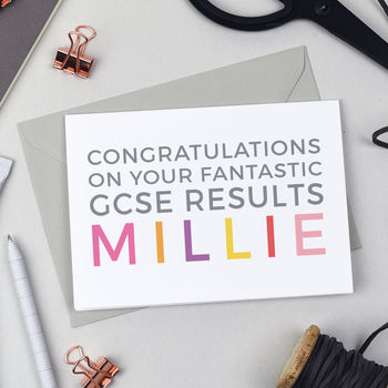 Personalised Fantastic Gcse Results Card, 4 of 6