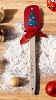 Personalised Christmas Silicone Spatula Festive Baking, 9 of 10