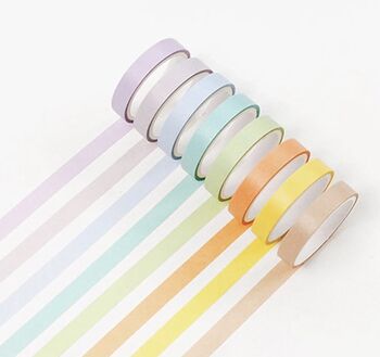 Rainbow Pastel Washi Tape Set, 2 of 4