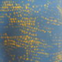 Teal Lampshade With Mustard Abstract Pattern, thumbnail 3 of 6