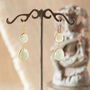 Green Amethyst Double Gemstone Dangle Earrings, thumbnail 8 of 12