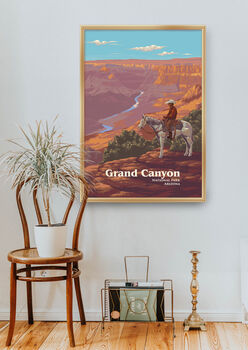 Grand Canyon National Park USA Travel Poster Art Print, 5 of 8