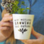 Personalised 'Growing The Future' Teacher Plant Pot, thumbnail 2 of 3