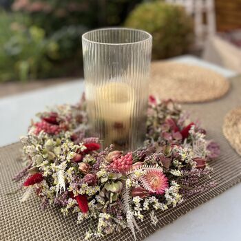 Autumnal Cottage Style Dried Flower Wreath, 12 of 12