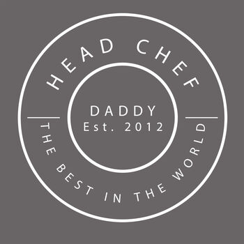 Dad, Daddy, Grandfather, Father's Day Head Chef Apron, 4 of 9